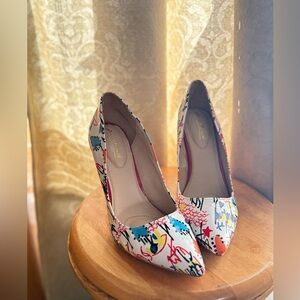 Graffiti Multicolor Abstract Heels